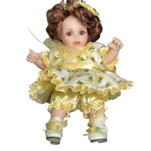 Marie Osmond Yellow Rose of Texas Doll Tiny Tots Porcelain No Box Only Doll